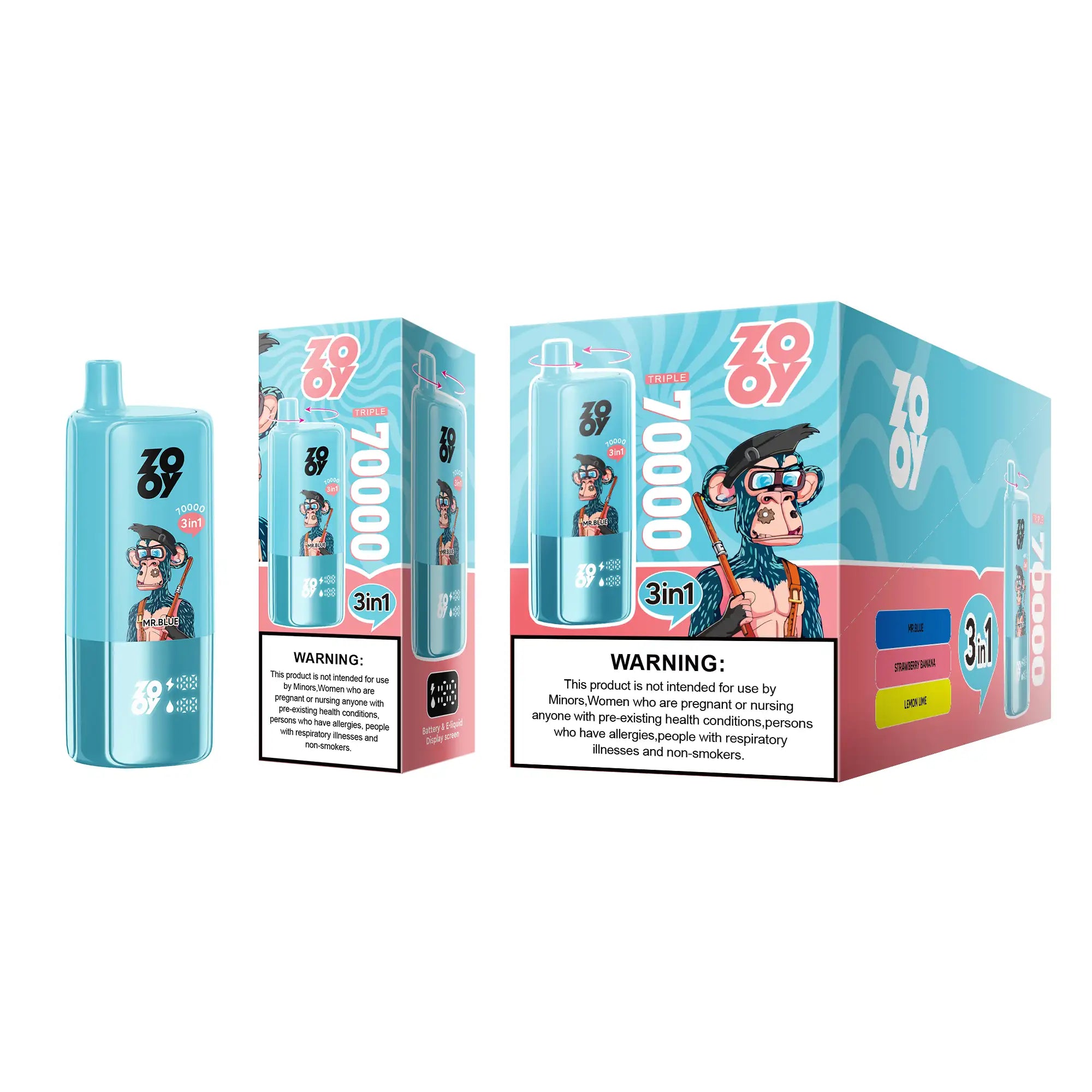 ZOOY TRIPLE 70000 puff ( 10 pcs)